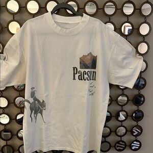 PacSun White Graphic Short Sleeve Tee